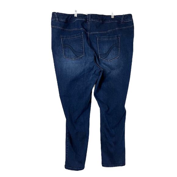 Lane Bryant Jeans Genius Fit High Rise Jegging Skinny Dark Wash Women’s Size 28 - Picture 2 of 6
